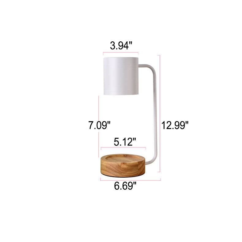 Japanese Minimalist Candle Warmer Lamp | Wooden Base Dimmable – Home Decor, Gift