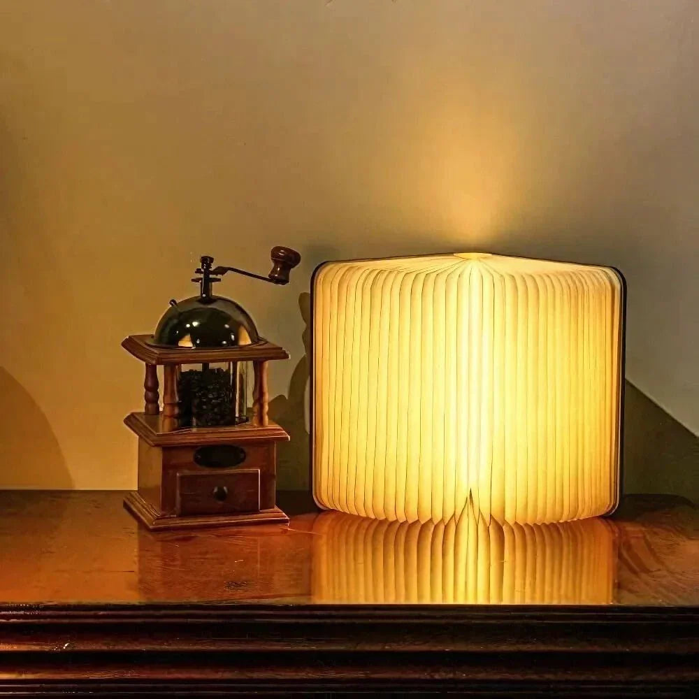 Lumibook Table Lamp 360° Foldable Rechargeable Light – Home Office, Gift