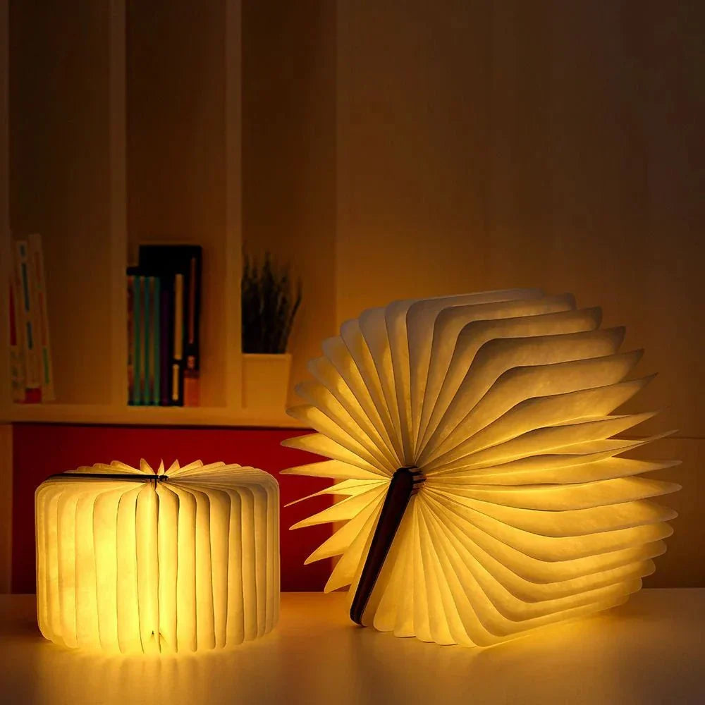 Lumibook Table Lamp 360° Foldable Rechargeable Light – Home Office, Gift