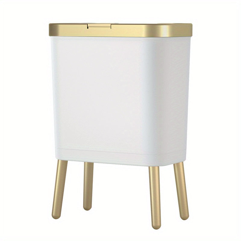 15L Odour-Sealing Trash Can with Elevated Legs – Kitchen, Bathroom