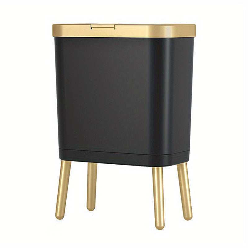 15L Odour-Sealing Trash Can with Elevated Legs – Kitchen, Bathroom