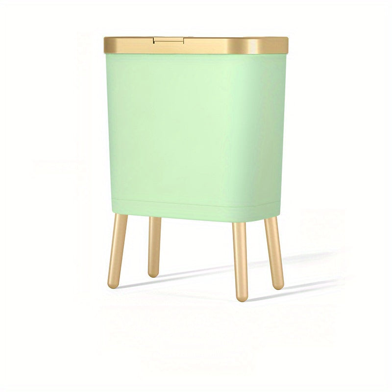 15L Odour-Sealing Trash Can with Elevated Legs – Kitchen, Bathroom