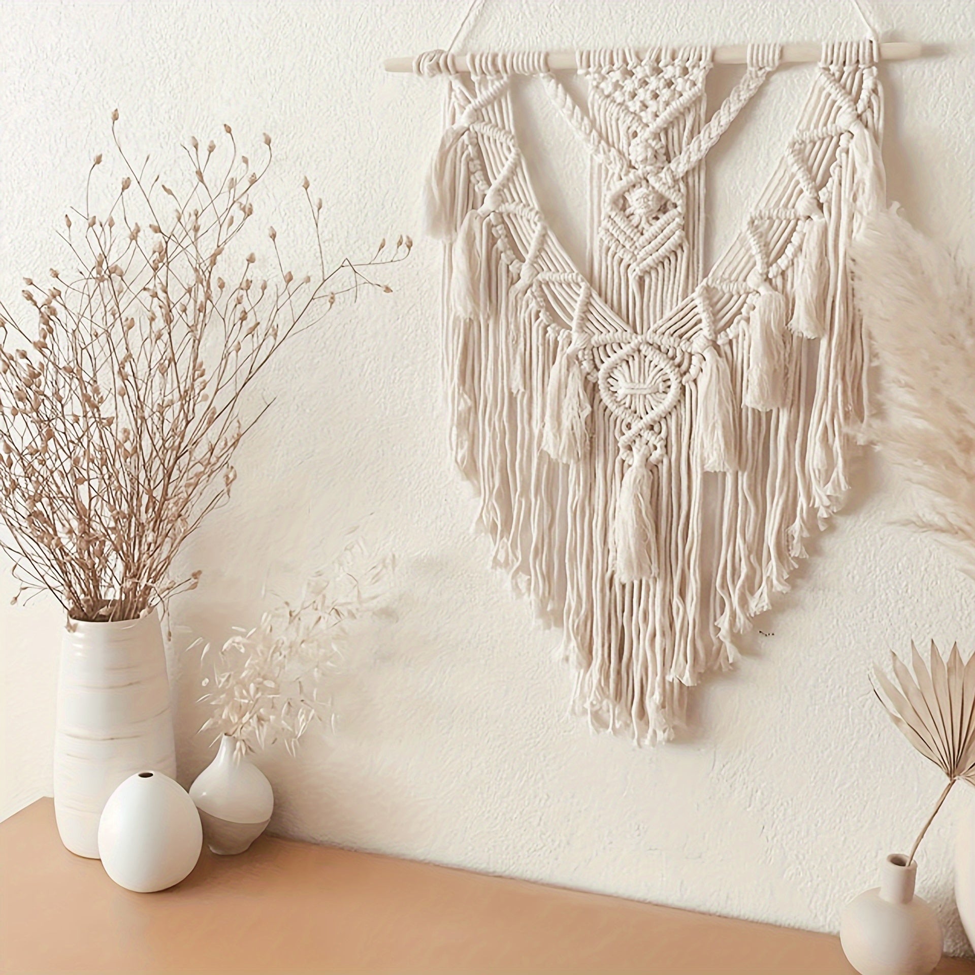 Bohemian Macrame Wall Hanging | Handcrafted Woven Tapestry – Home Decor, Gift