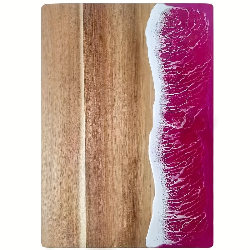 Wave Resin Cutting Board | Acacia Wood Cheese & Serving Board – Kitchen, Dining