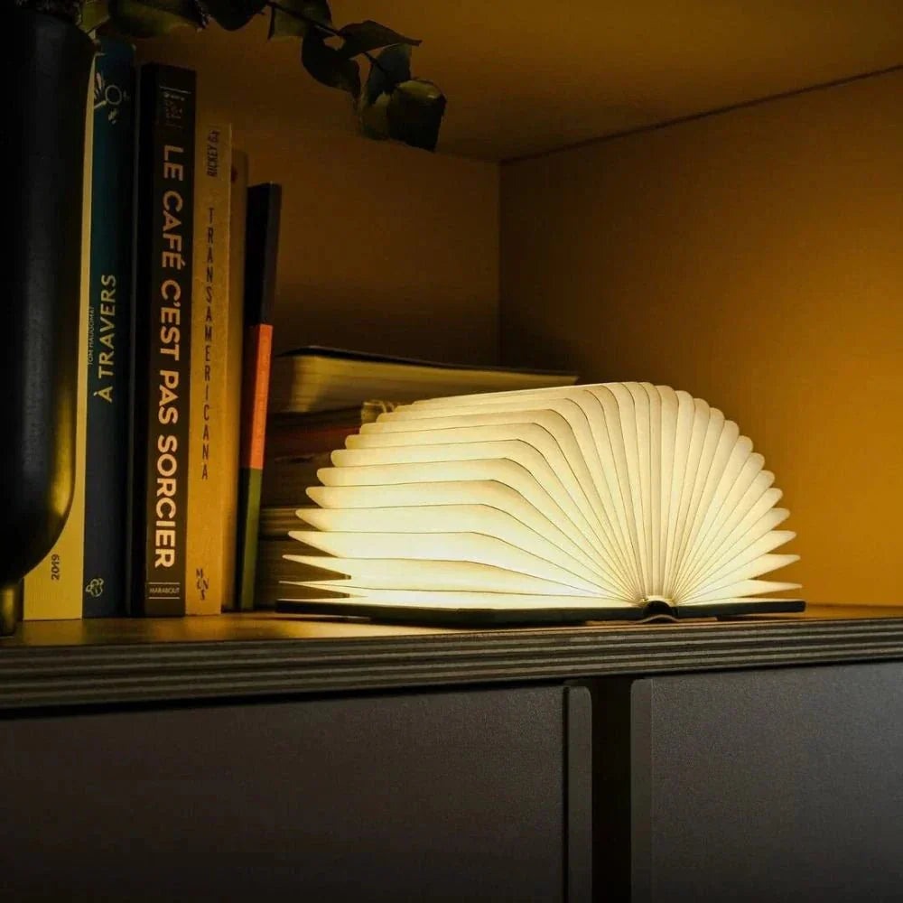 Lumibook Table Lamp 360° Foldable Rechargeable Light – Home Office, Gift