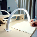 Crescent Moon LED Desk Lamp | Adjustable USB Metal Light – Home Office, Gift