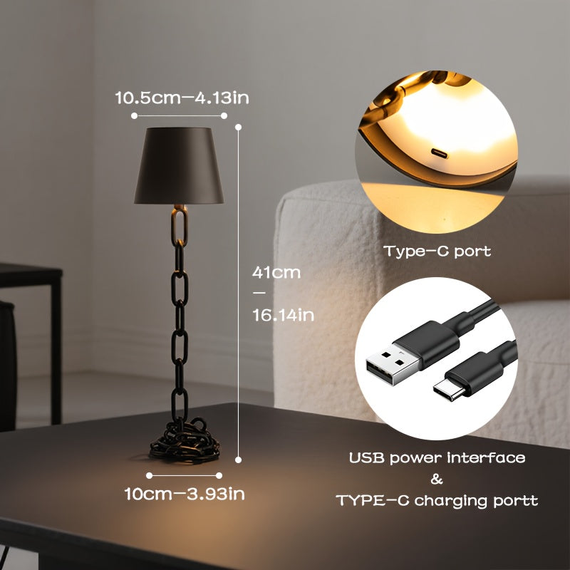Modern Table Lamp | Rechargeable LED Light – Home Decor, Nightstand