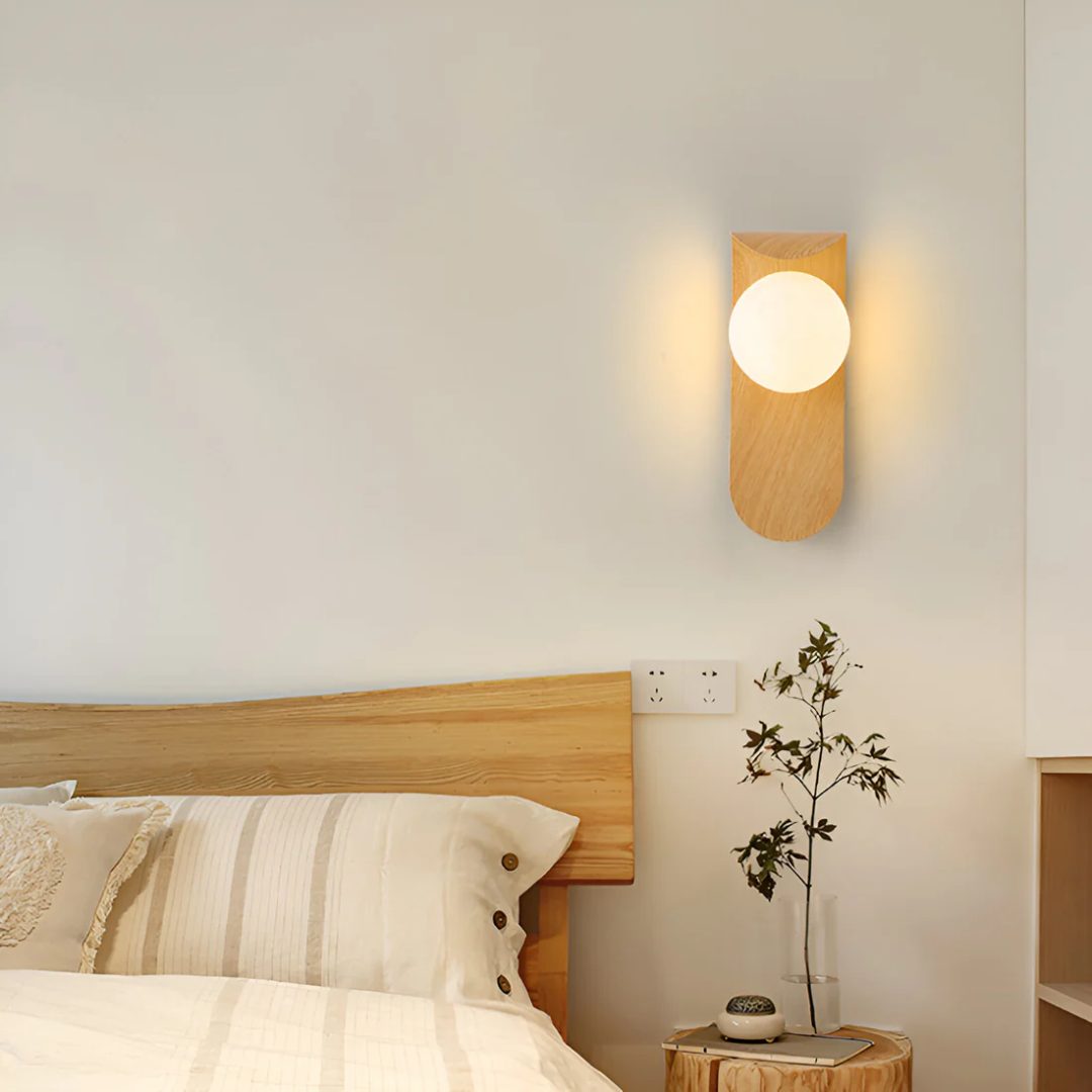 LED Wall Lamp | Minimalist Wooden Design – Home Decor, Modern Lighting