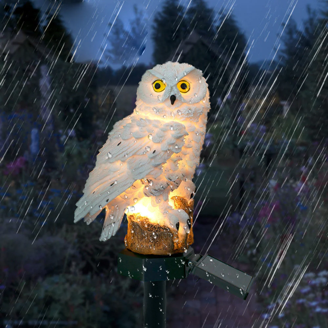 Solar Garden Light Owl Stake Lamp – Outdoor Pathway, Decorative Lighting