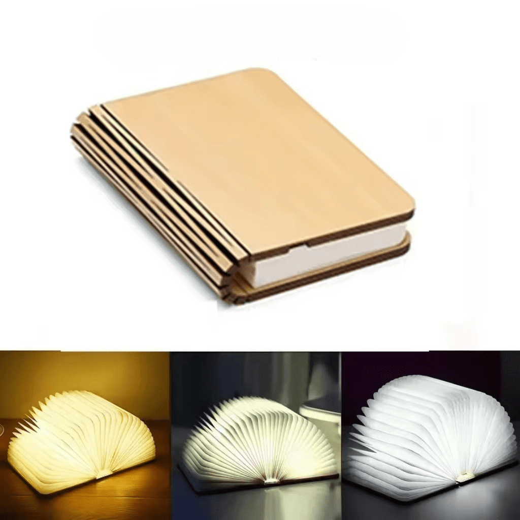 Lumibook Table Lamp 360° Foldable Rechargeable Light – Home Office, Gift