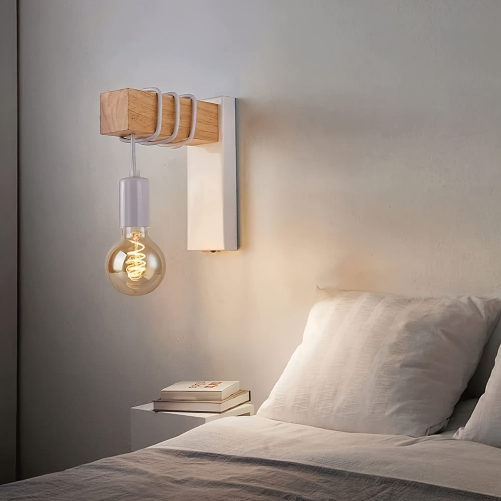 Modern Industrial Wall Sconce E27 Base Metal Finish – Home Decor, Ambient Lighting