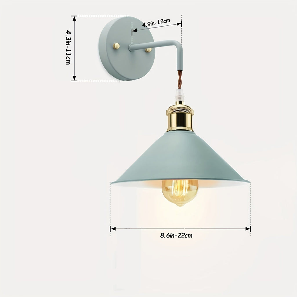 Modern Metal Wall Sconce | Industrial Oil-Rubbed Finish – Home Decor, Ambient Lighting
