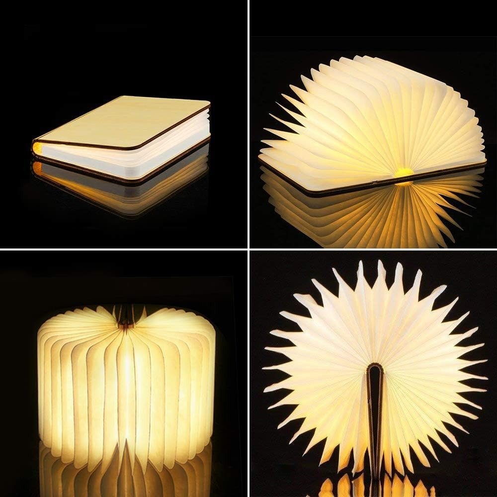 Lumibook Table Lamp 360° Foldable Rechargeable Light – Home Office, Gift