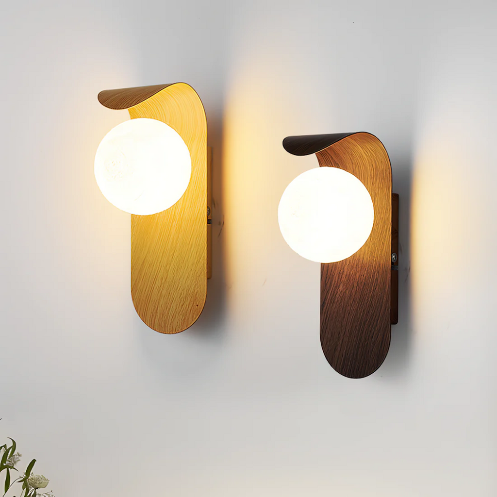LED Wall Lamp | Minimalist Wooden Design – Home Decor, Modern Lighting