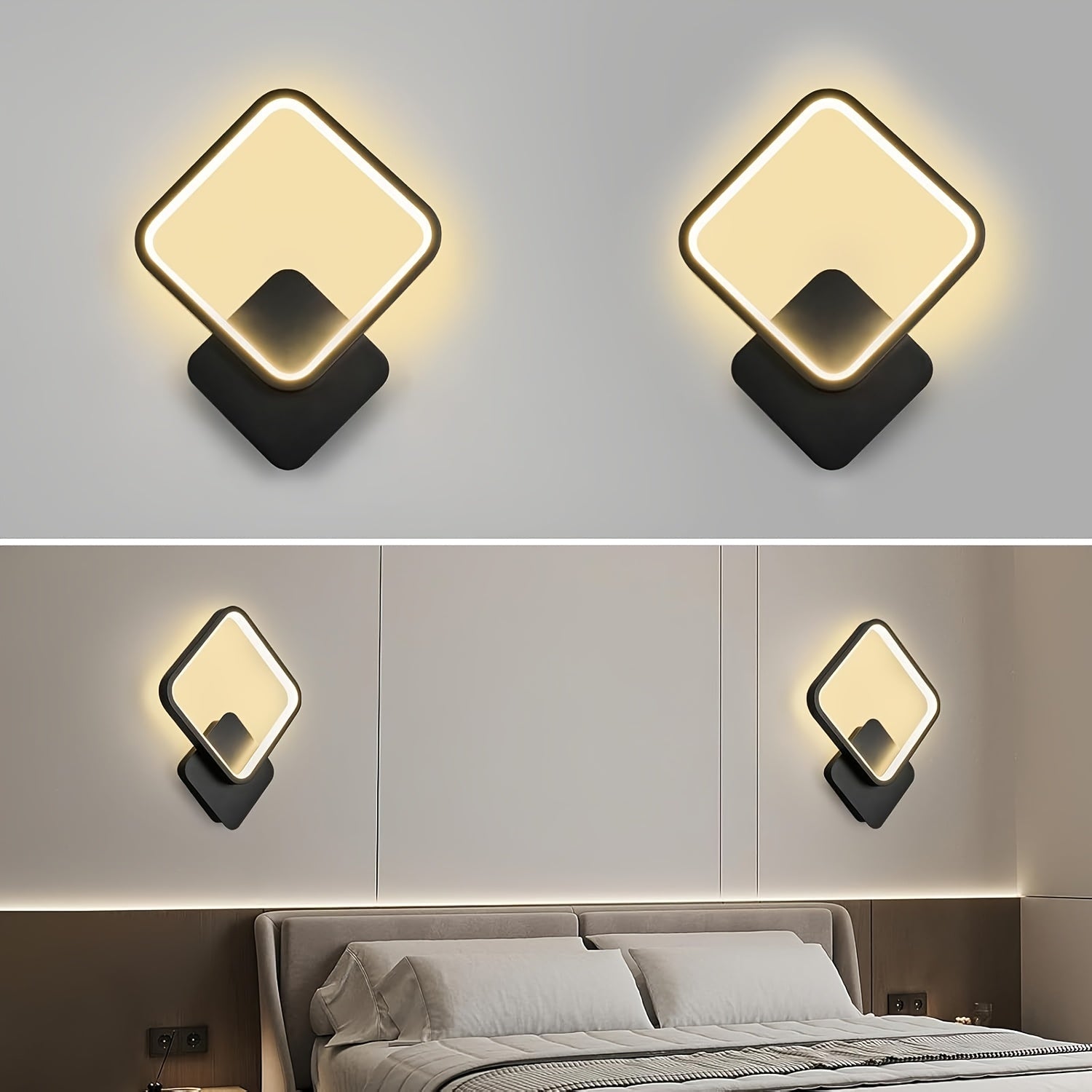 Modern Square LED Wall Lamp | Minimalist Design – Home Lighting, Gift