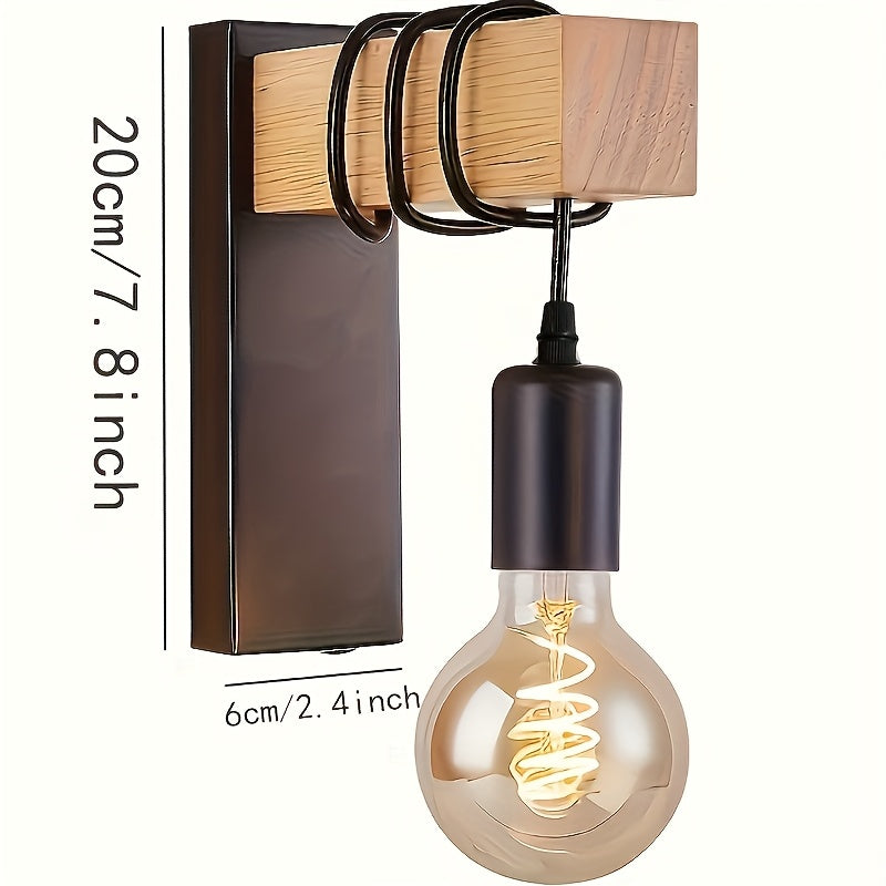 Modern Industrial Wall Sconce E27 Base Metal Finish – Home Decor, Ambient Lighting