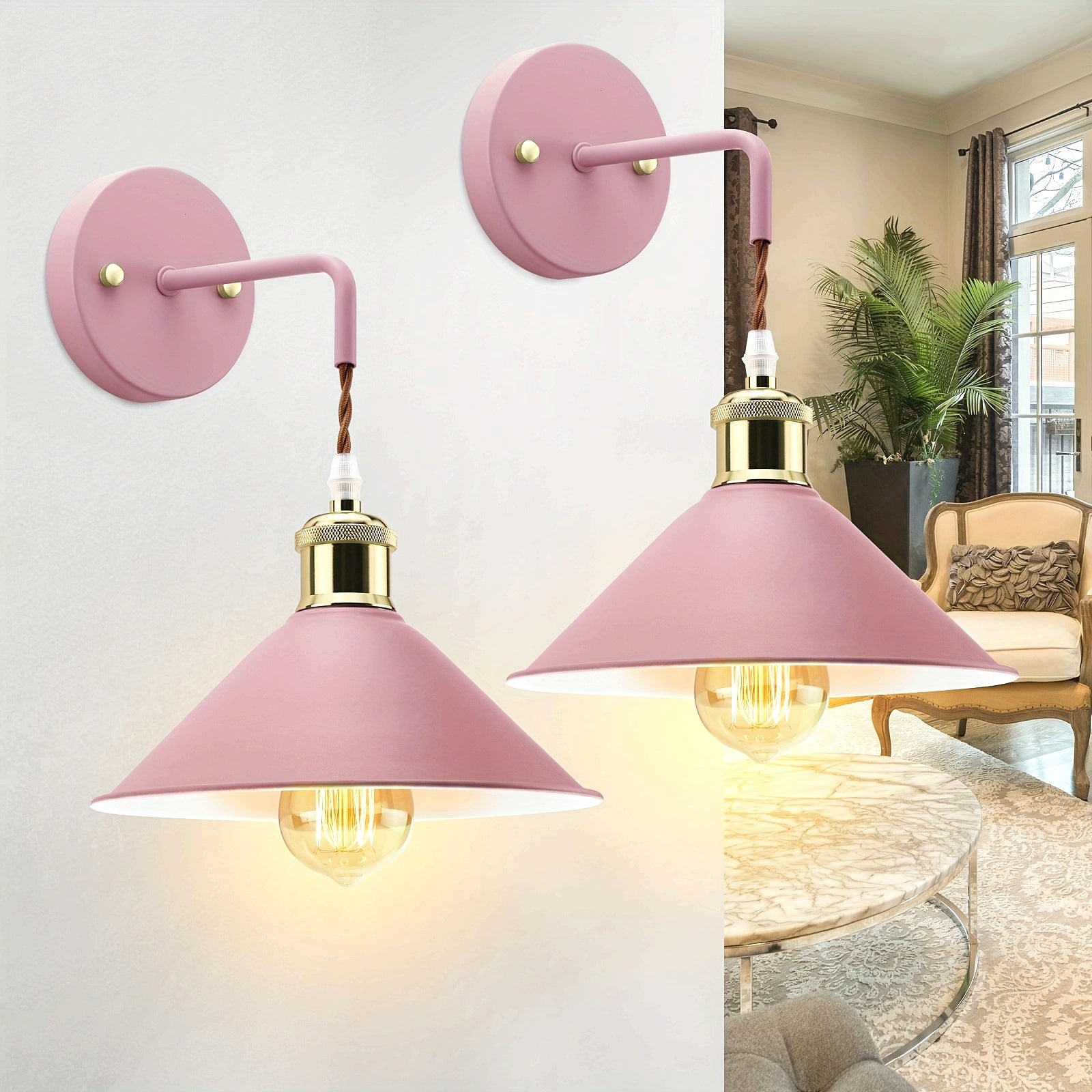 Modern Metal Wall Sconce | Industrial Oil-Rubbed Finish – Home Decor, Ambient Lighting