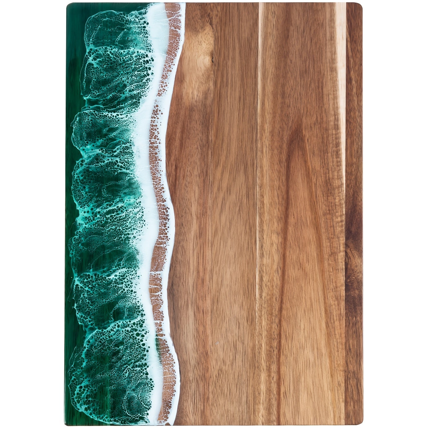 Wave Resin Cutting Board | Acacia Wood Cheese & Serving Board – Kitchen, Dining