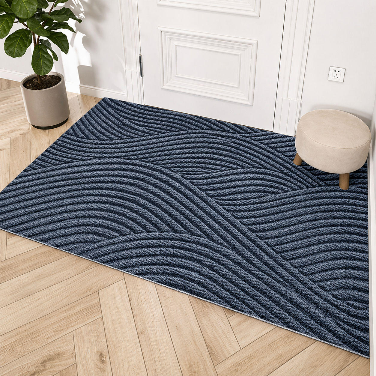 Durable Non-Slip Door Mat | Modern Dirt-Resistant – Home Entry, Indoor Use