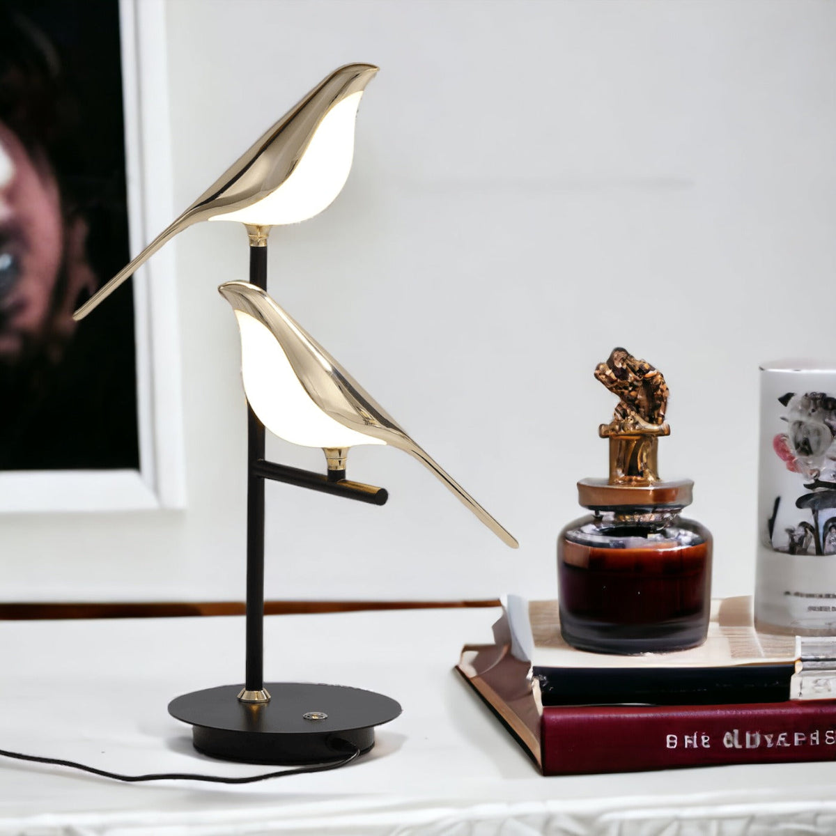 Golden Wall Lamp | Modern LED Sconce – Home Decor, Ambient Lighting