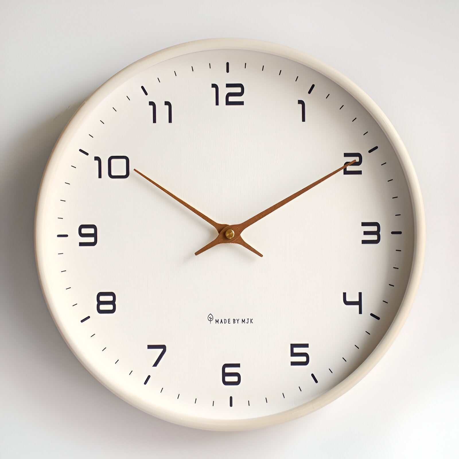 Nordic Wall Clock | Minimalist Wood Frame Design – Home Decor, Gift Idea