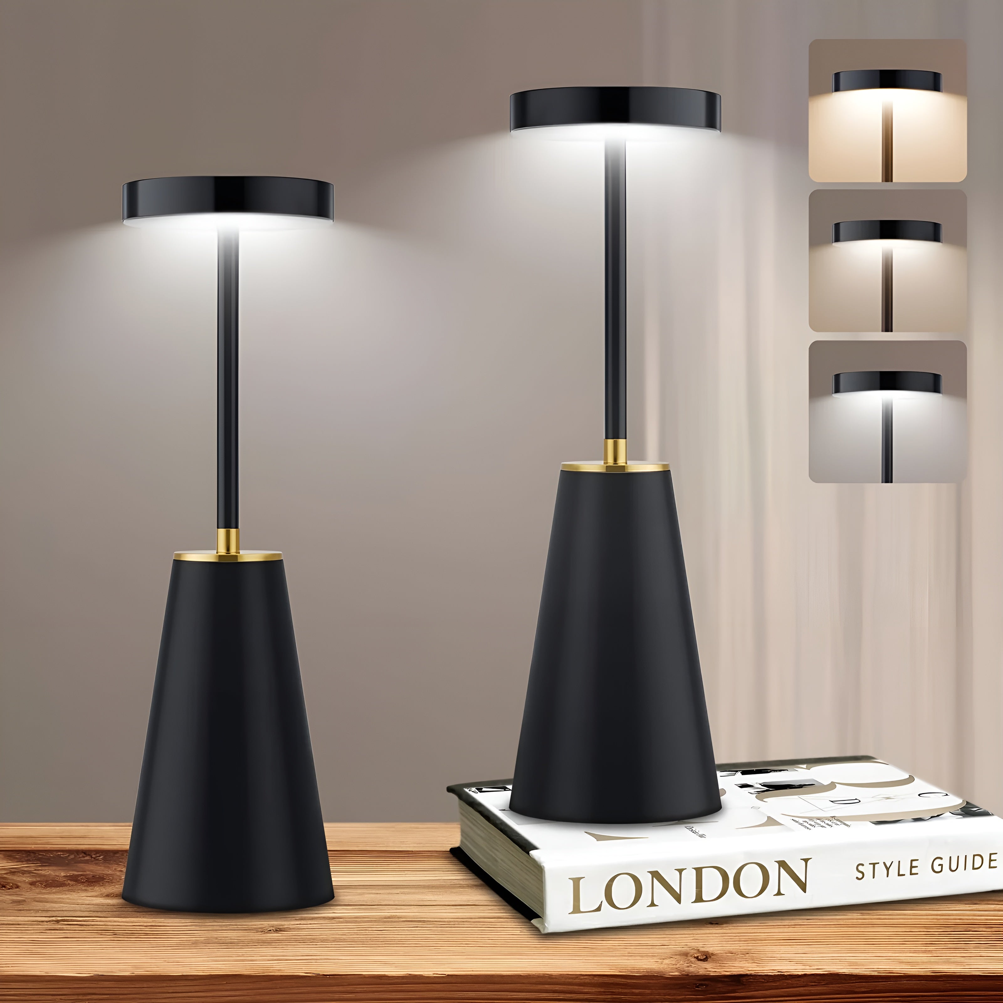 Wireless Rechargeable Table Lamp – Home Office, Gift