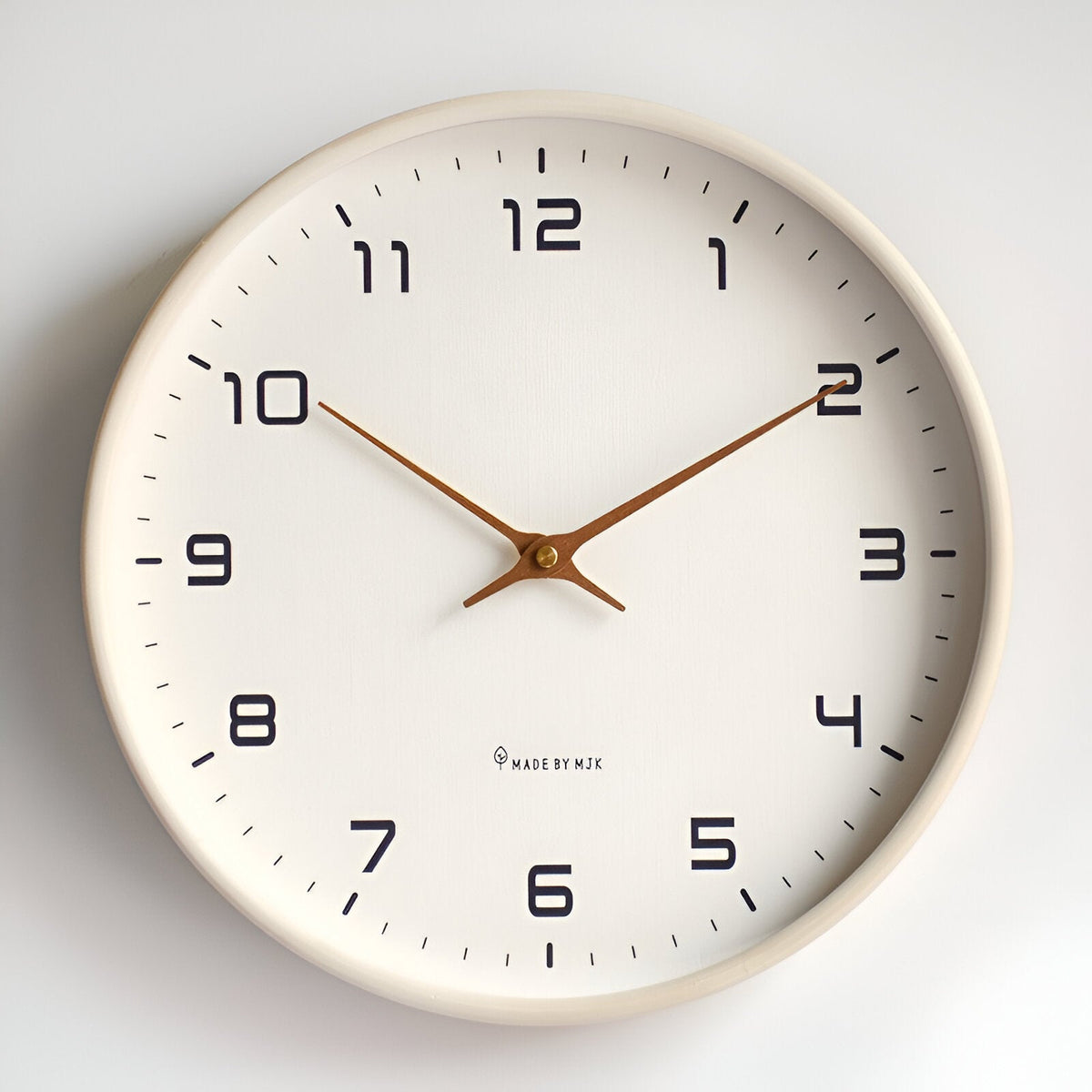Nordic Wall Clock | Minimalist Wood Frame Design – Home Decor, Gift Idea