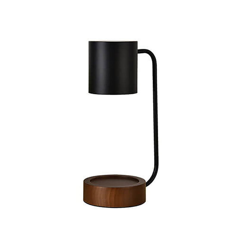 Japanese Minimalist Candle Warmer Lamp | Wooden Base Dimmable – Home Decor, Gift