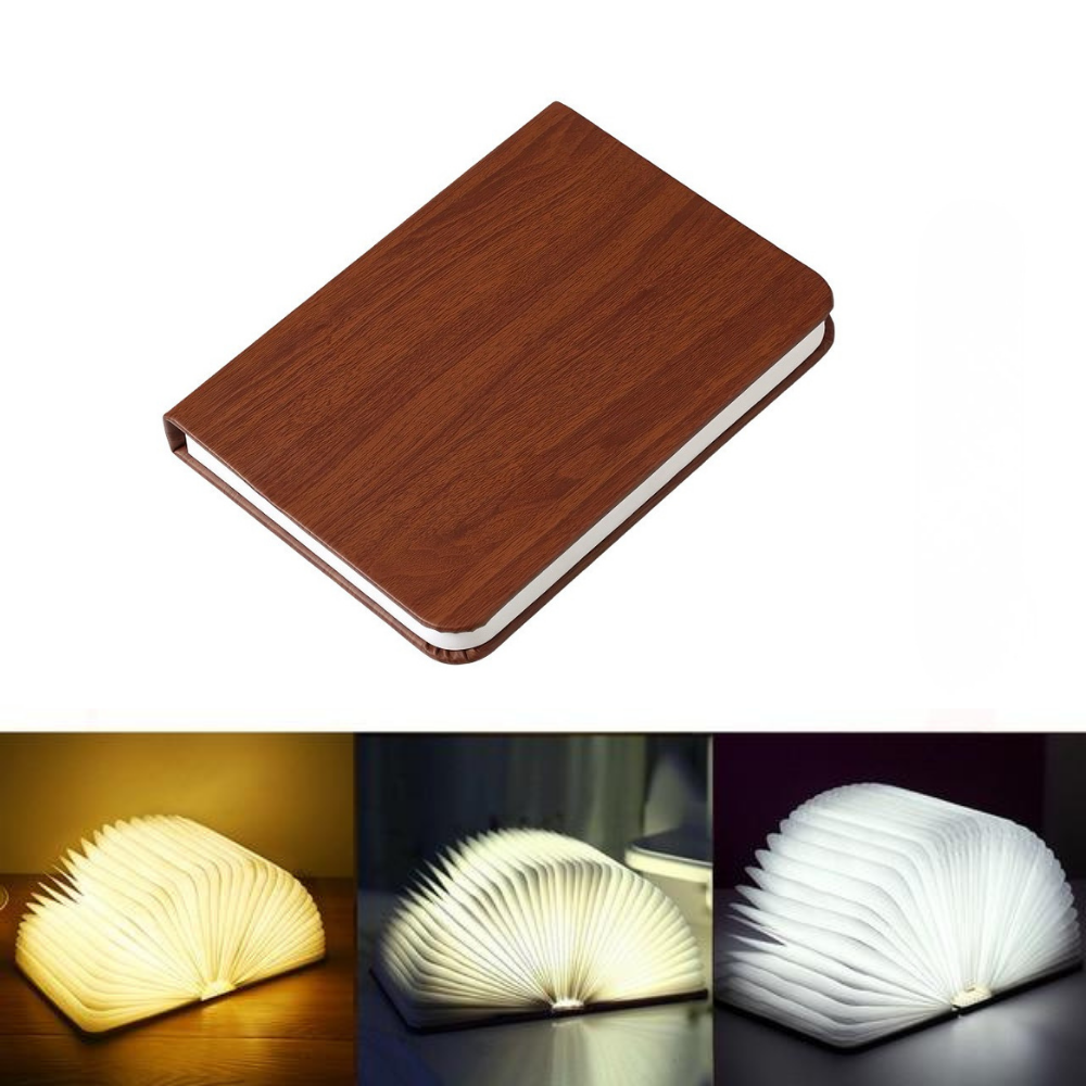 Lumibook Table Lamp 360° Foldable Rechargeable Light – Home Office, Gift