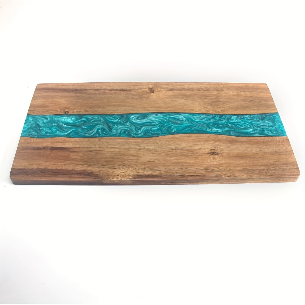 Resin River Cutting Board | Acacia Wood Charcuterie Board – Entertaining, Gift