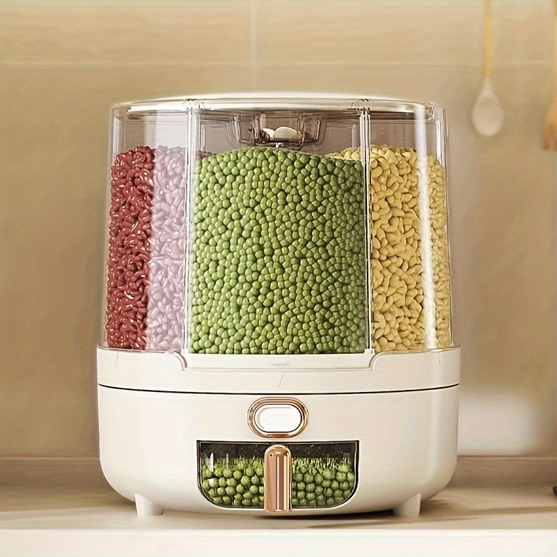 Rotating Airtight Food Storage Container | Large-Capacity Dispenser – Kitchen, Space-Saving