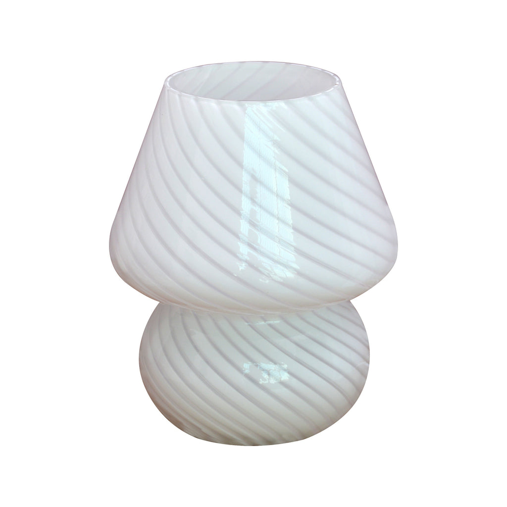 Murano-Style Glass Mushroom Lamp | USB Dimmable Table Light – Home Decor, Gift