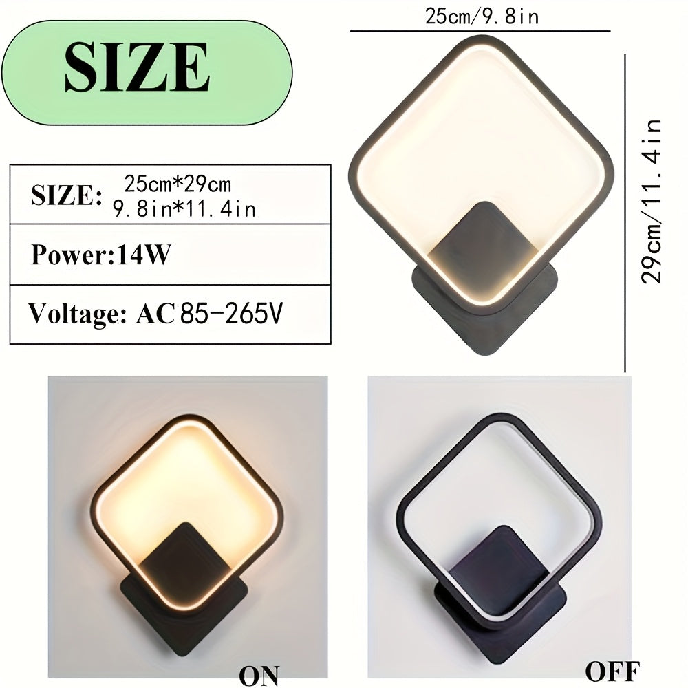 Modern Square LED Wall Lamp | Minimalist Design – Home Lighting, Gift