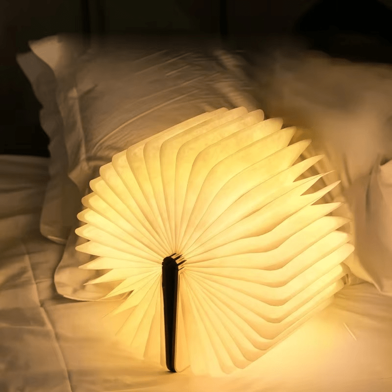 Lumibook Table Lamp 360° Foldable Rechargeable Light – Home Office, Gift