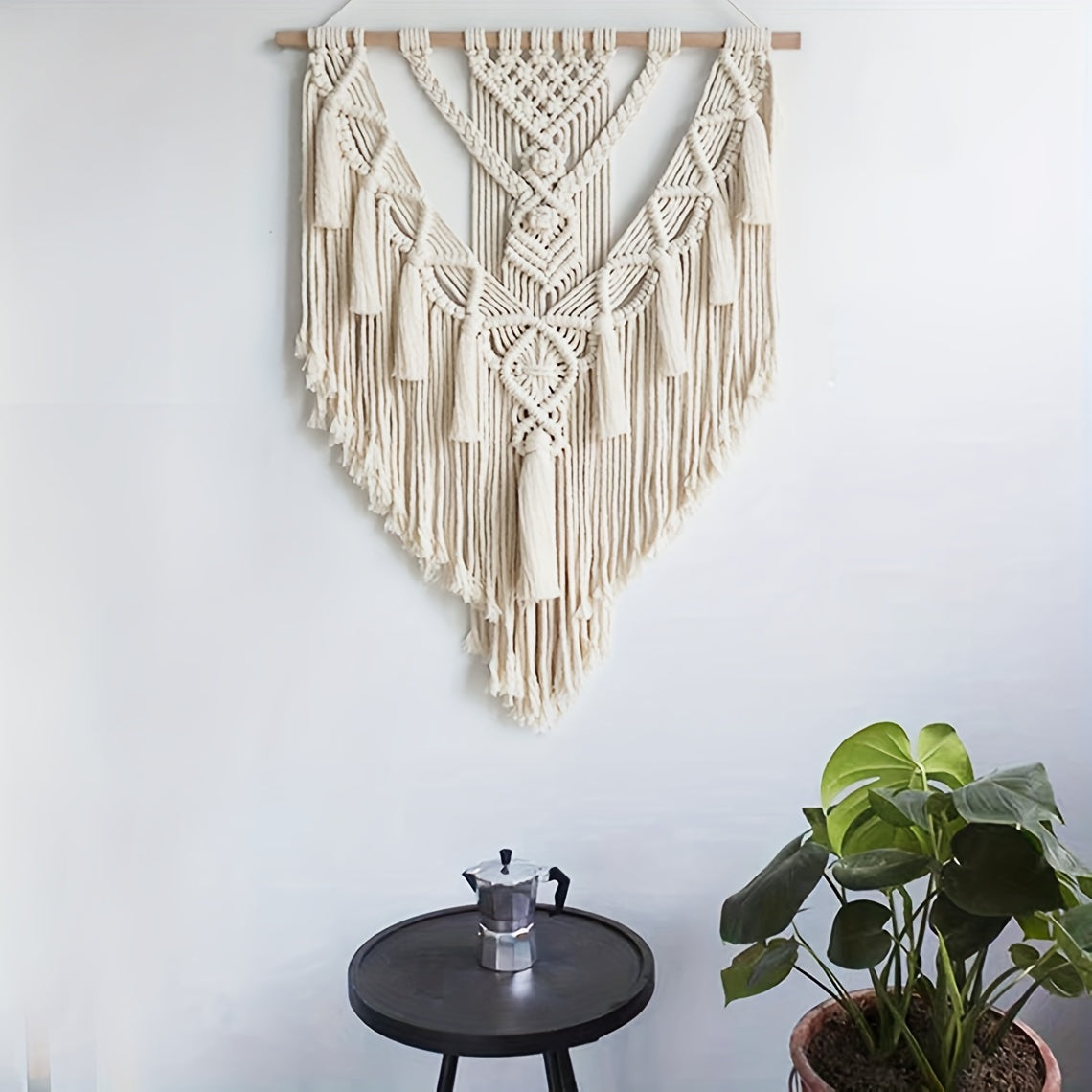 Bohemian Macrame Wall Hanging | Handcrafted Woven Tapestry – Home Decor, Gift