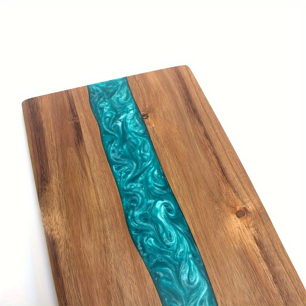 Resin River Cutting Board | Acacia Wood Charcuterie Board – Entertaining, Gift