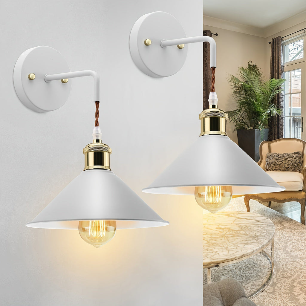 Modern Metal Wall Sconce | Industrial Oil-Rubbed Finish – Home Decor, Ambient Lighting