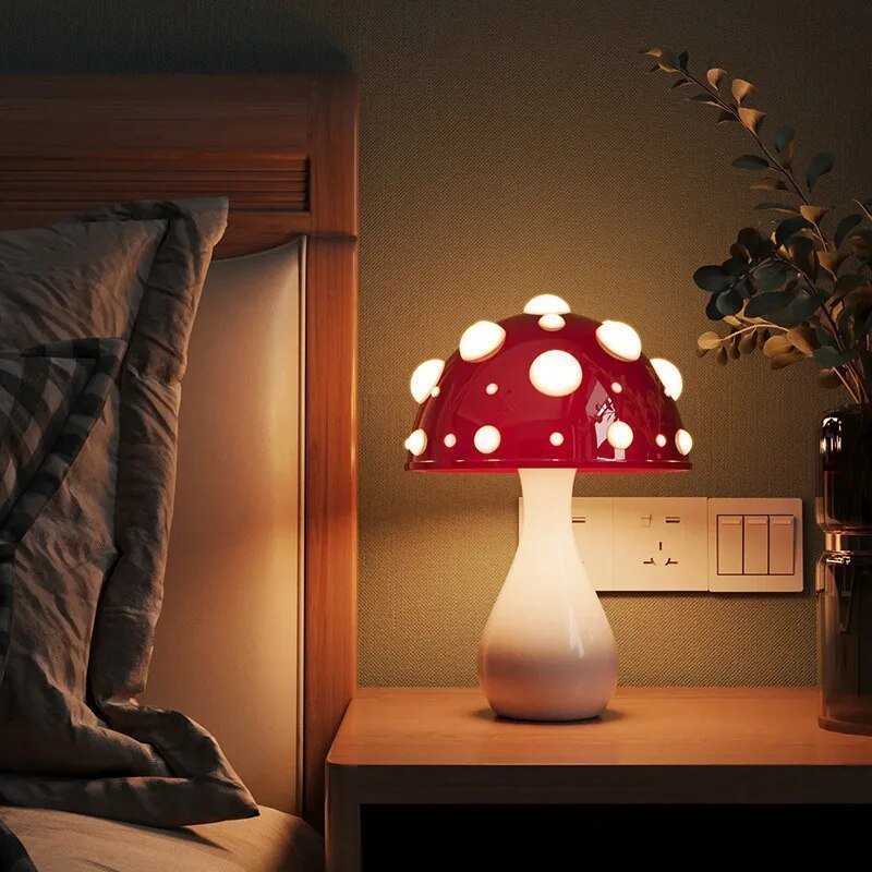 LED Mushroom Table Lamp | Modern Design – Home Decor, Gift Idea